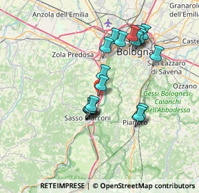 Mappa Via Landini, 40037 Borgonuovo BO, Italia (6.595)