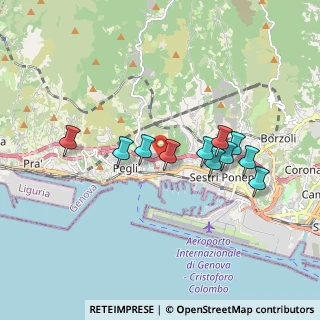 Mappa Via Monte Oliveto, 16155 Genova GE, Italia (1.59545)