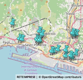 Mappa Via Priano, 16153 Genova GE, Italia (2.0295)
