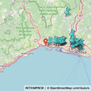 Mappa Via Giacomo Filippo Porrata, 21100 Genova GE, Italia (8.8285)
