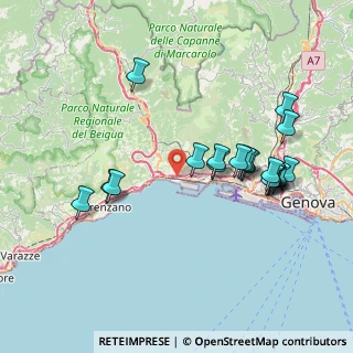 Mappa Via Giacomo Filippo Porrata, 21100 Genova GE, Italia (7.8365)
