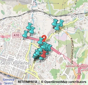 Mappa Via Pillea, 16153 Genova GE, Italia (0.3645)