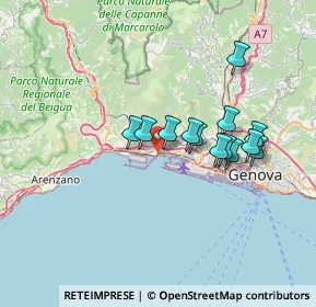 Mappa Via Carloforte, 16156 Genova GE, Italia (5.78923)