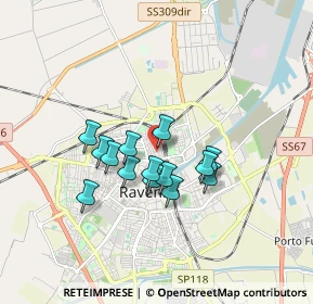 Mappa Via Amalasunta, 48123 Ravenna RA, Italia (1.32857)