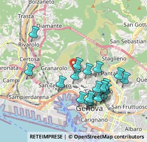 Mappa Via Gaeta, 16134 Genova GE, Italia (1.9045)