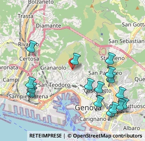 Mappa Via Gaeta, 16134 Genova GE, Italia (2.48438)