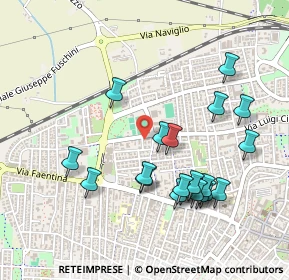 Mappa Viale 14 Luglio, 48123 Ravenna RA, Italia (0.5045)