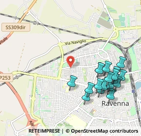 Mappa Viale 14 Luglio, 48123 Ravenna RA, Italia (1.1455)