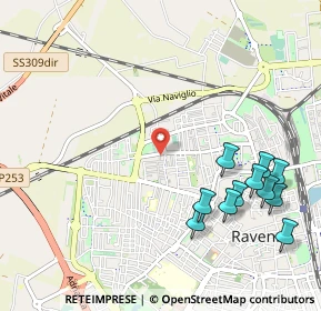 Mappa Viale 14 Luglio, 48123 Ravenna RA, Italia (1.26727)