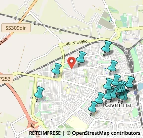 Mappa Viale 14 Luglio, 48123 Ravenna RA, Italia (1.2705)