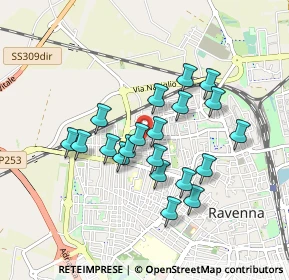 Mappa Viale 14 Luglio, 48123 Ravenna RA, Italia (0.7615)