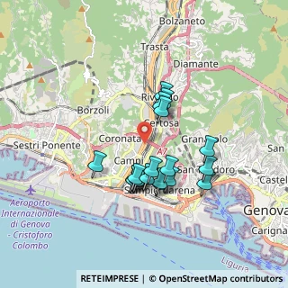 Mappa Via Greto di Cornigliano 6r Siit, 16152 Genova GE, Italia (1.50737)