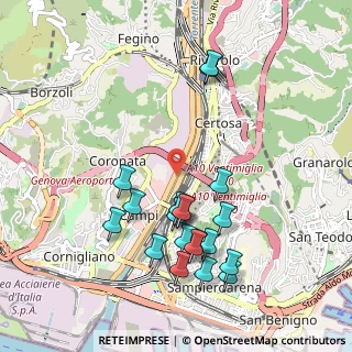 Mappa Via Greto di Cornigliano 6r Siit, 16152 Genova GE, Italia (1.0385)