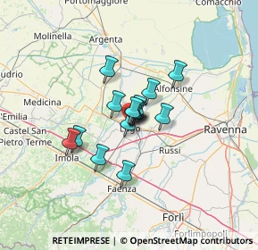 Mappa Via Vincenzo Giardini, 48022 Lugo RA, Italia (7.54667)