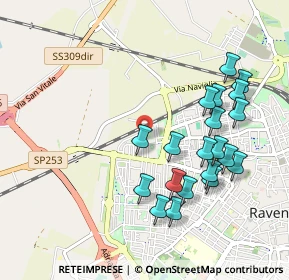 Mappa Via Dorese, 48123 Ravenna RA, Italia (1.0235)