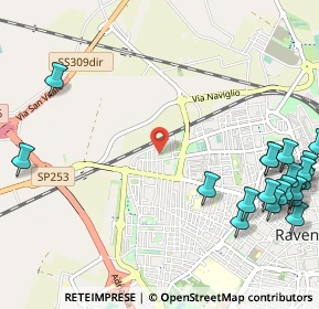 Mappa Via Dorese, 48123 Ravenna RA, Italia (1.5825)