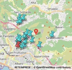Mappa Via Al Poligono di Quezzi, 16132 Genova GE, Italia (1.9345)