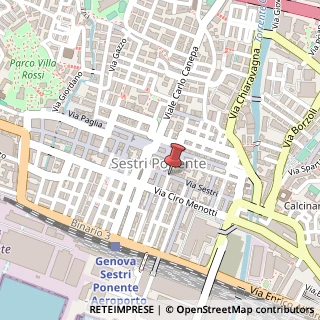 Mappa Via Sestri, 81, 16154 Genova, Genova (Liguria)