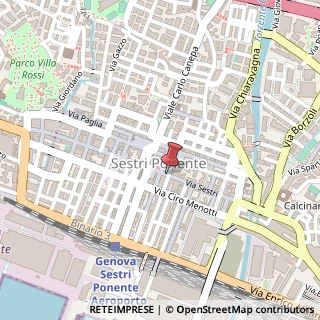 Mappa Via Sestri, 23A/1, 16154 Genova, Genova (Liguria)