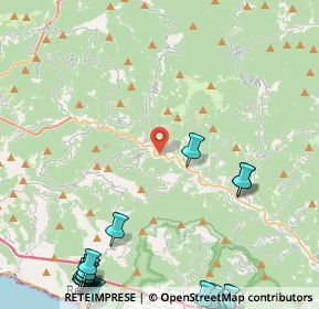 Mappa Via Pezzonasca, 16047 Moconesi GE, Italia (7.3285)