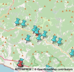 Mappa Via Pezzonasca, 16047 Moconesi GE, Italia (5.685)