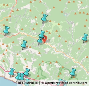 Mappa Via Pezzonasca, 16047 Moconesi GE, Italia (7.174)