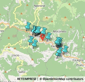 Mappa Via Pezzonasca, 16047 Moconesi GE, Italia (1.252)