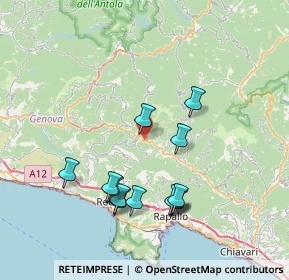 Mappa Via Pezzonasca, 16047 Moconesi GE, Italia (7.56385)