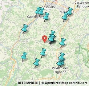 Mappa Via della Riva, 41028 Serramazzoni MO, Italia (7.13167)