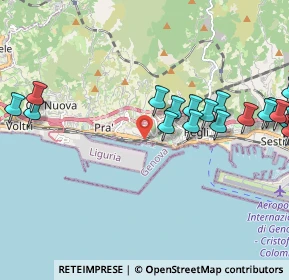 Mappa Via Arenile Di Pra', 16154 Genova GE, Italia (2.6125)
