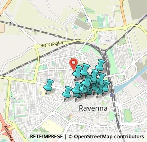 Mappa Via Silvio Bernicoli, 48123 Ravenna RA, Italia (0.713)