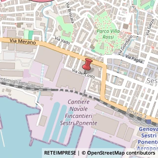 Mappa Via del Costo, 7Hr, 16154 Genova, Genova (Liguria)