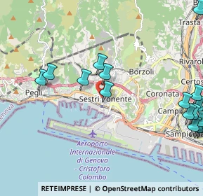 Mappa Via Chiappori, 16154 Genova GE, Italia (2.8225)