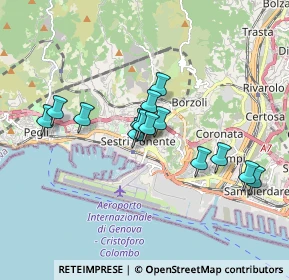 Mappa Via Padre Antero, 16154 Genova GE, Italia (1.43357)