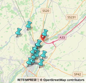 Mappa Via Bra, 12100 Cuneo CN, Italia (3.46846)