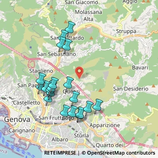 Mappa Via Mottachiusura, 16144 Genova GE, Italia (2.079)