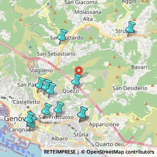 Mappa Via Mottachiusura, 16144 Genova GE, Italia (2.61083)