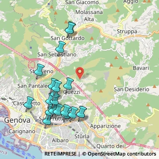 Mappa Via Mottachiusura, 16144 Genova GE, Italia (2.3355)