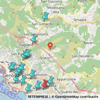 Mappa Via Mottachiusura, 16144 Genova GE, Italia (3.30056)