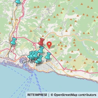 Mappa Via Mottachiusura, 16144 Genova GE, Italia (4.07727)