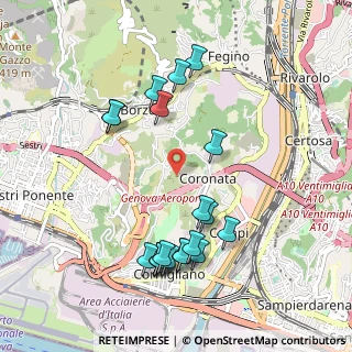 Mappa Via Monte Guano, 16152 Genova GE, Italia (1.064)
