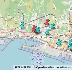 Mappa Via Carlo Corsi, 16154 Genova GE, Italia (1.94818)