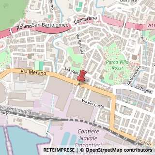 Mappa Via corsi 36/r, 16154 Genova, Genova (Liguria)