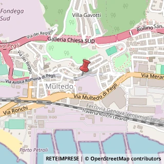 Mappa Via Antica Romana di Pegli,  33, 16155 Genova, Genova (Liguria)