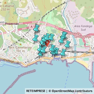Mappa Via Vincenzo Monti, 16156 Genova GE, Italia (0.2645)