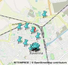 Mappa Via Belisario, 48123 Ravenna RA, Italia (0.9775)