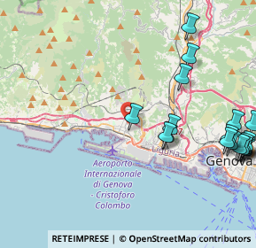 Mappa Via Borzoli, 16154 Genova GE, Italia (5.85)