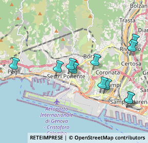 Mappa Via Borzoli, 16154 Genova GE, Italia (2.09182)