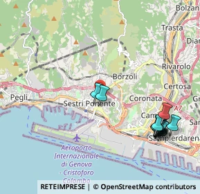 Mappa Via Borzoli, 16154 Genova GE, Italia (2.42571)