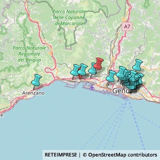 Mappa Via Bettino Ricasoli, 16156 Genova GE, Italia (8.6745)